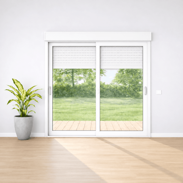 NG Habitats Baie vitree 240x215 volet electrique - SQUARE