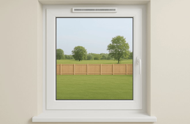 Fenêtre pvc avec aérateur