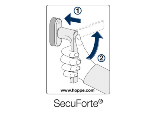 Poignée de fenêtre Hoppe® Toulon SecuForte