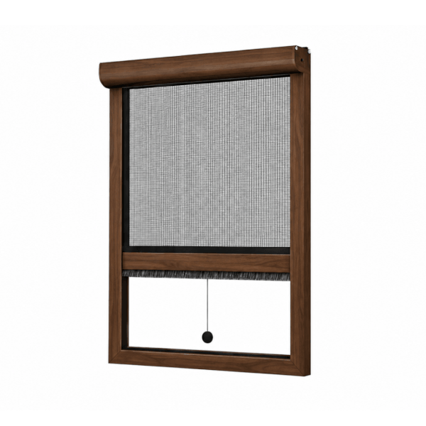 NG Habitats Moustiquaire enroulable noyer - SQUARE