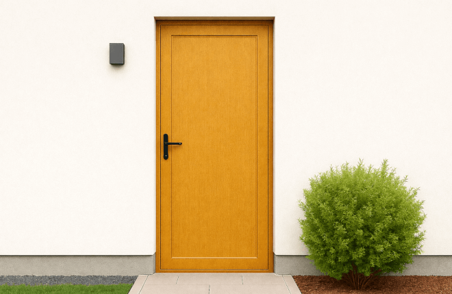 Porte extérieure pleine en BOIS