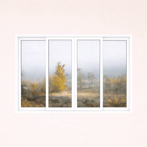 NG Habitats Fenêtre coulissante 4 vantaux blanc SQUARE