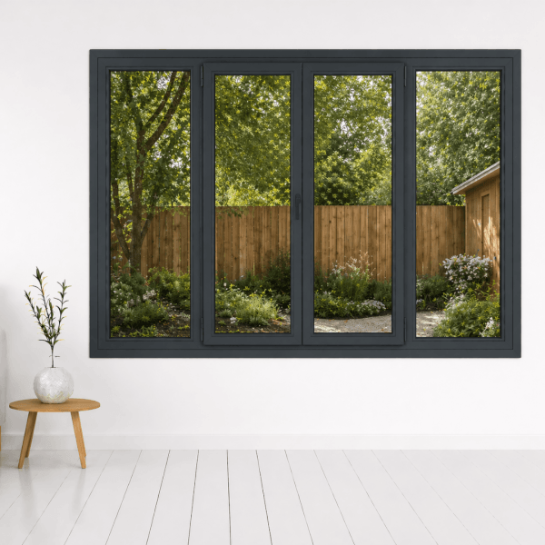 NG Habitats Fenêtre - 4 vantaux - gris antrachit - SQ