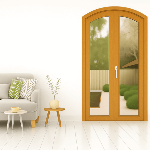 NG Habitats Porte-fenetre cintrée 2V chene doré square