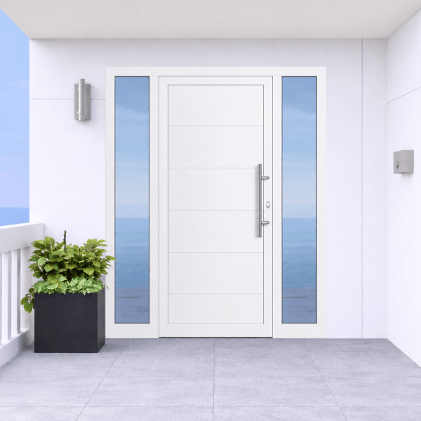 NG Habitats Porte d'entrée PVC avec 2 tierces - SQUARE