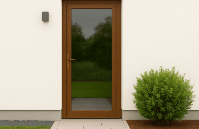 Porte dentrée vitrée BOIS