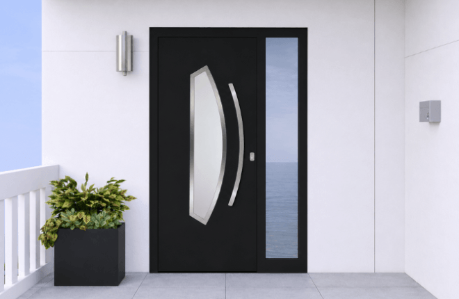 Porte dentrée ALU avec tierce - RHIN