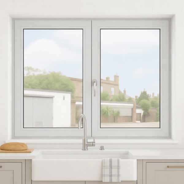 NG Habitats Fenêtre PVC Gris clair veiné RAL 7035 - SQ