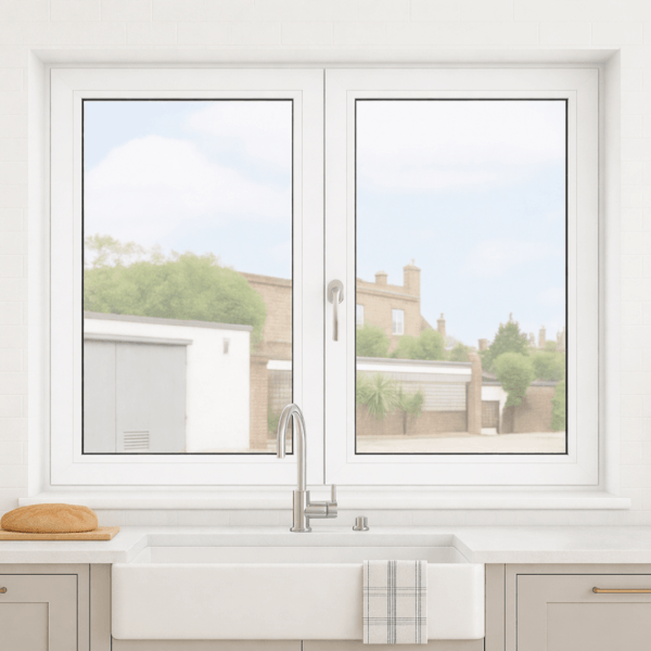 NG Habitats Fenêtre PVC Blanc veiné RAL 9016 - SQ