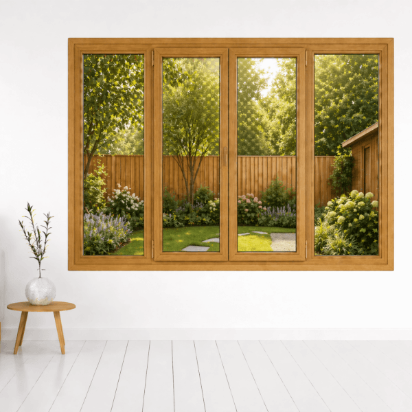 NG Habitats Fenêtre - 4 vantaux - chene dore - SQ