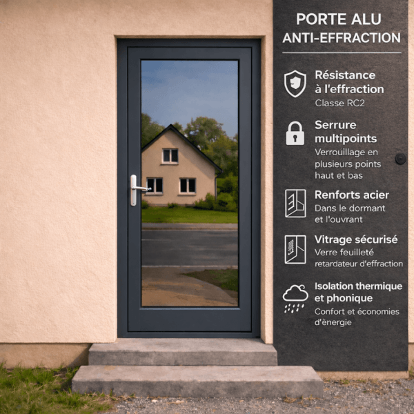 NG Habitats Porte ALU anti-effraction SQUARE