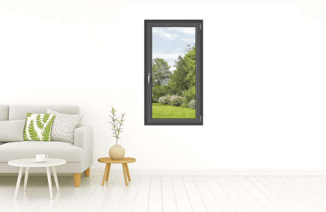 Fenêtre ALU gris basalte RAL 7012