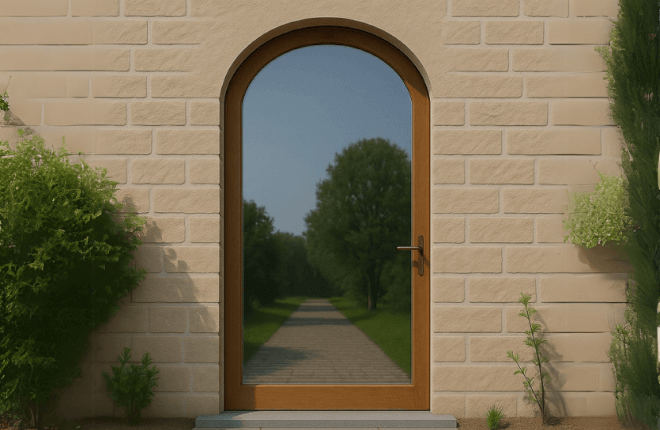 Porte cintrée BOIS