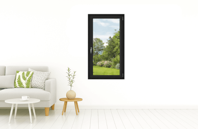 Fenêtre ALU Noir sablé RAL 2100