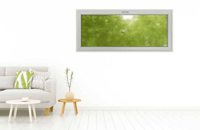 Fenêtre abattant PVC-ALU