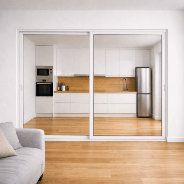 NG Habitats Baie coulissante d'intérieur 2 vantaux - SQUARE