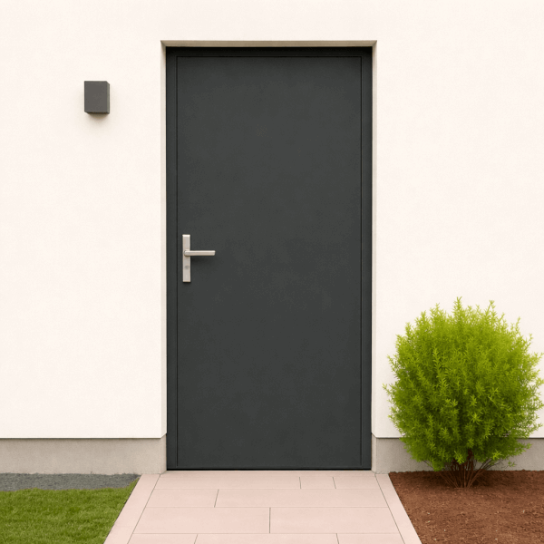 NG Habitats Porte de service ALU pleine sur mesure SQUARE