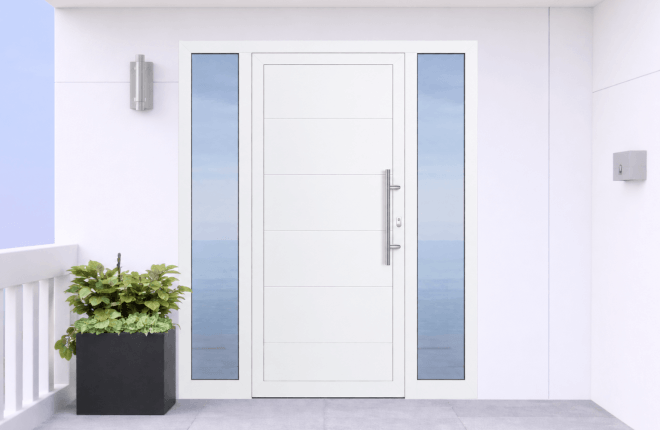 Porte dentrée PVC avec 2 tierces - MONET