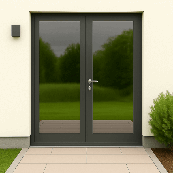 NG Habitats Porte double vitrée alu square