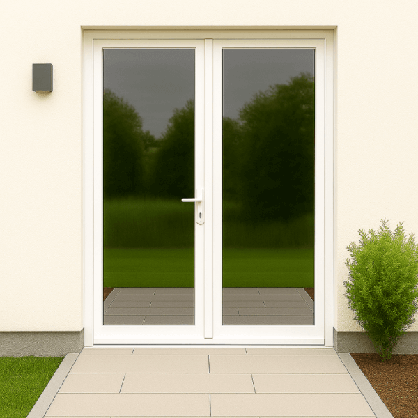 NG Habitats Porte double vitrée pvc square