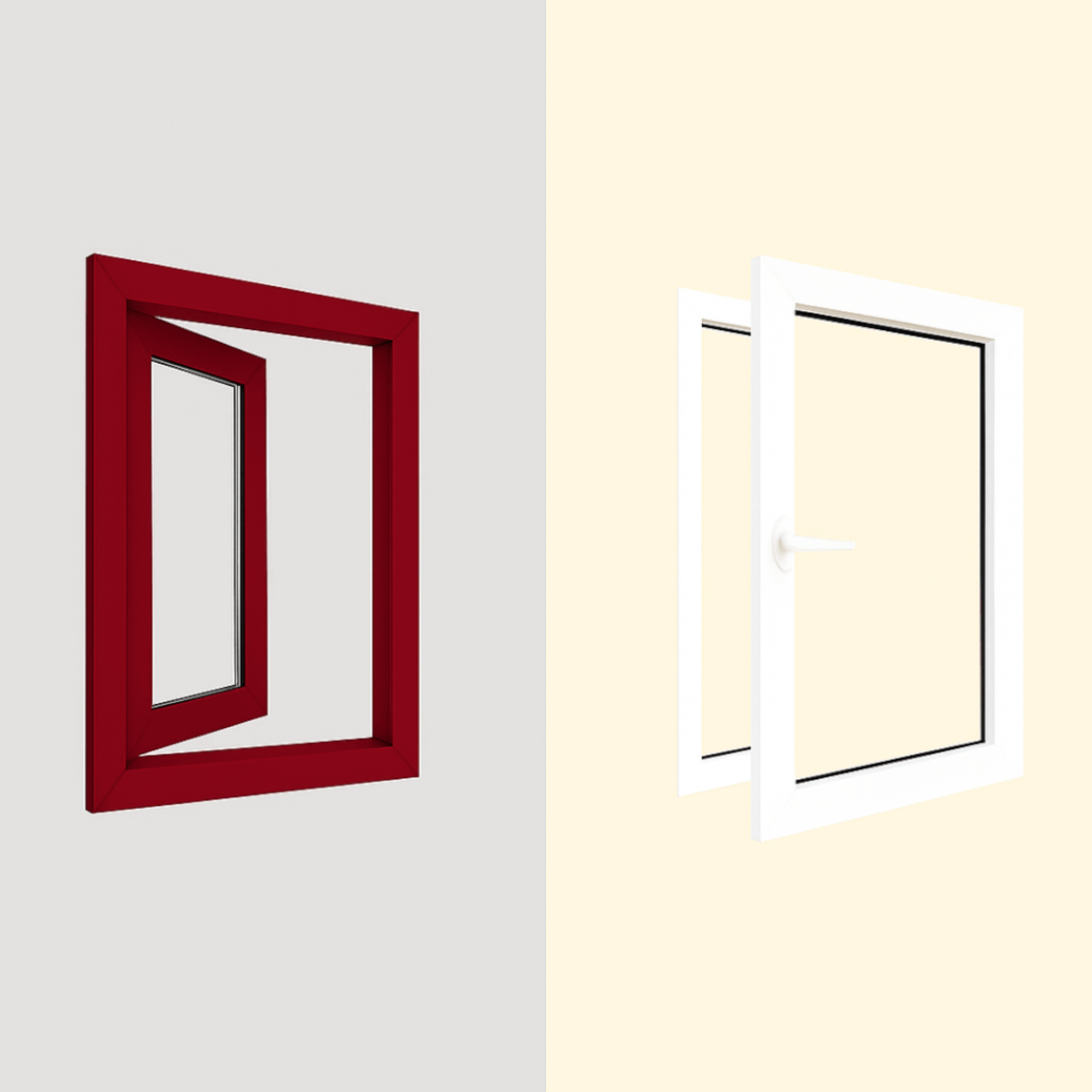 Fenêtre alu bicolore square