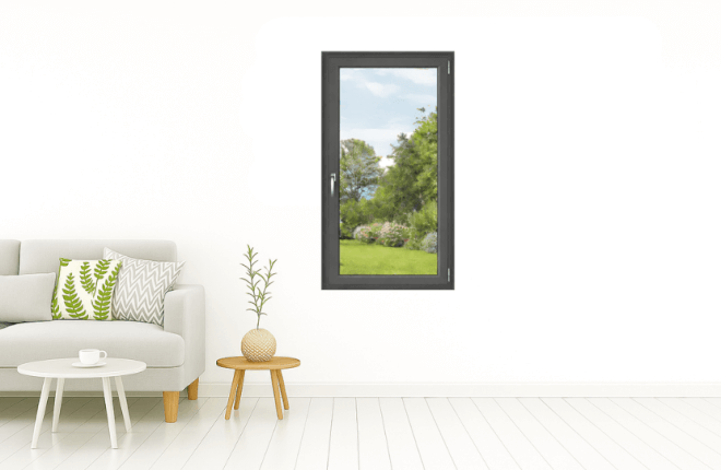 Fenêtre ALU gris quartz RAL 7039