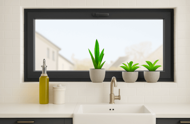 Fenêtre de cuisine en ALU