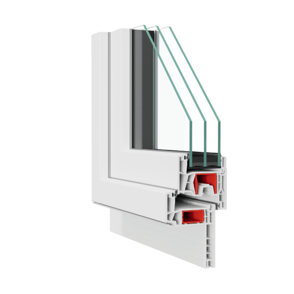 NG Habitats Fenêtre PVC rénovation triple vitrage square