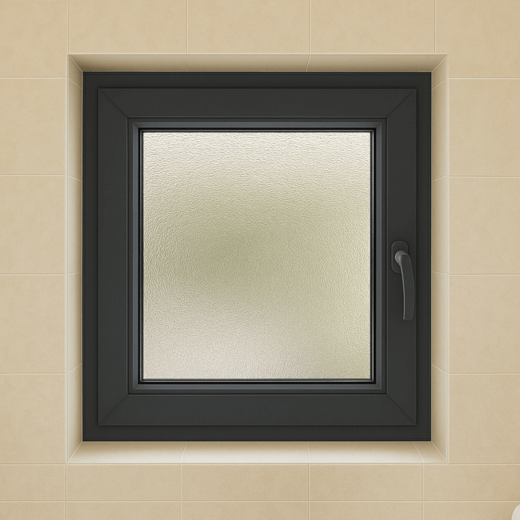 Fenêtre alu salle de bain square