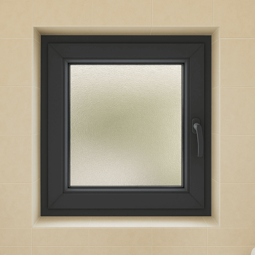 Fenêtre alu salle de bain square