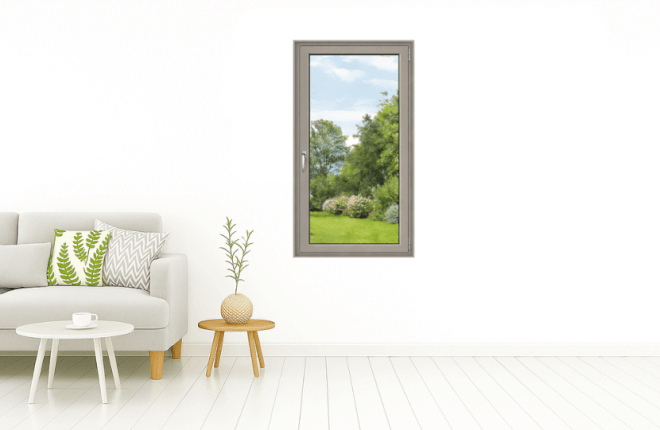 Fenêtre ALU gris pierre mat RAL 7030