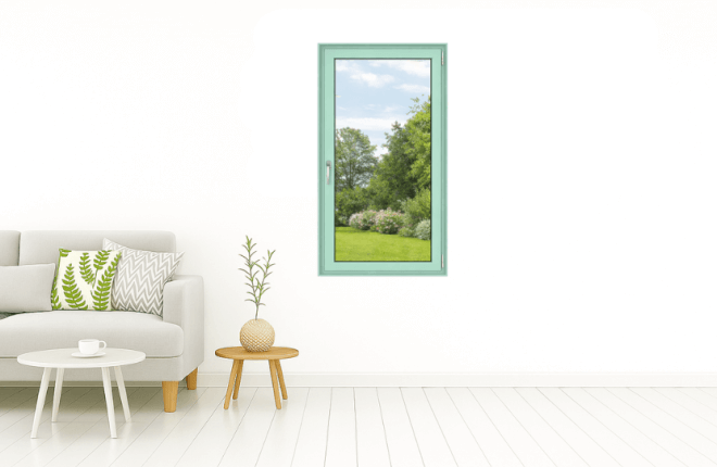 Fenêtre ALU vert clair RAL 6027