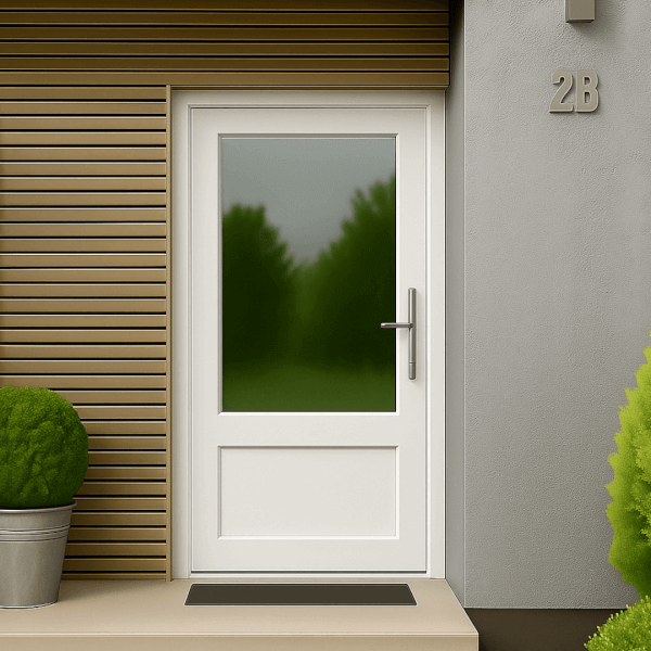 NG Habitats Porte PVC avec soubassement square