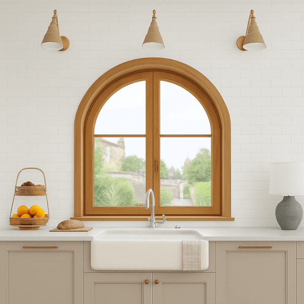 NG Habitats Fenêtre cintrée BOIS 2 vantaux square